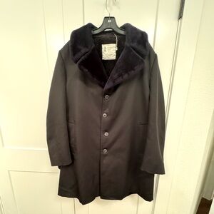Rare Vintage London Fog Coat w/ Faux Fur Collar